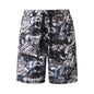 Mens Jacquard Casual Loose-fit Shorts
