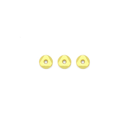Matte Brushed Gold Flat Geometry Shape Spacer Beads, Sku#A202