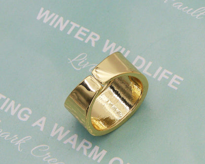 Enamel Band Adjustable Ring, Sku#X307