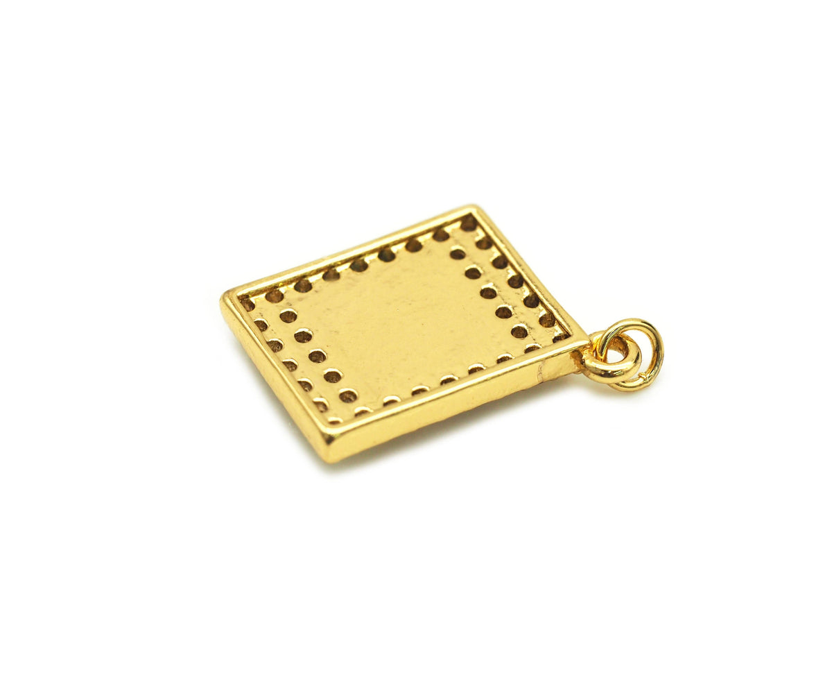 CZ Enamel Butterfly Charm, Sku#JL82