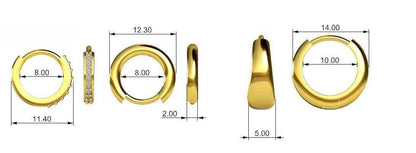Stacking 3 Pieces Small Hoop Huggie Earrings Set for Women, Silver Stud Earrings for Multiple Piercing Hypoallergenic Trendy Jewelry