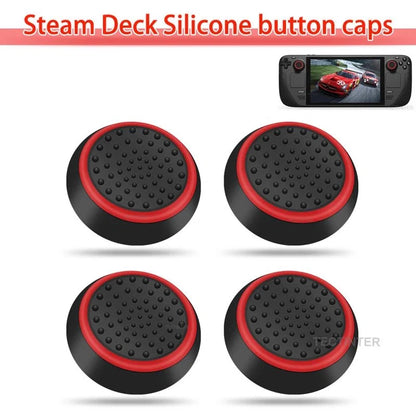 4PCS Silicone Thumbstick Grip Caps | Universal Joystick Covers for PS5, PS4, Xbox, Steam Deck, and Switch Pro Controllers