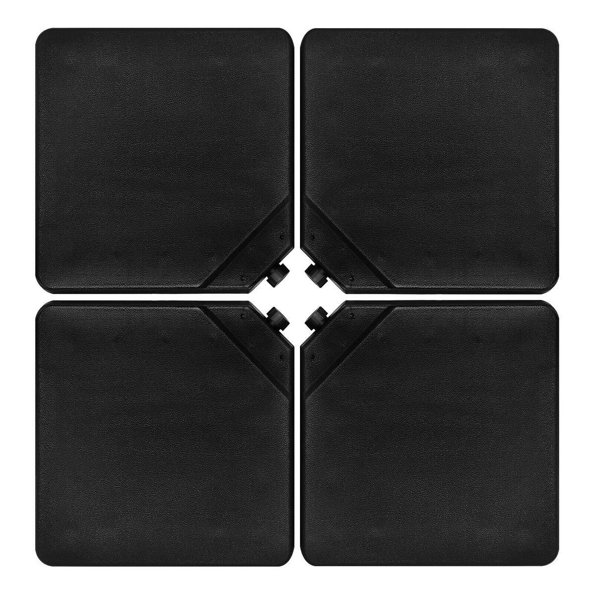 4 Pieces 13L Cantilever Offset Patio Umbrella Base with Easy-Fill Spouts
