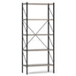 5-Tier Bookshelf with Open Shelves and Heavy Duty Metal Frame