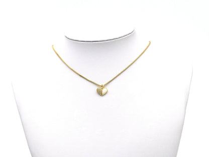 CZ Enamel Cross/Heart Charm, Sku#LD196