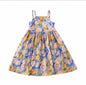 Dopamine Seaside Tyndall-effect Skirt With Print Parent-child Matching Outfits