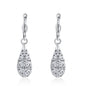 18K Gold Laser Cut Filigree Drop Earrings - Assorted Colors