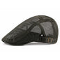 Men's And Women's Identical Single-color Mesh Lightweight And Breathable Adjustable Fashionable Retro Style Forward Hat, Suitable For Daily Commuting, Versatile And Versatile Beret.