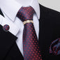 Multi Colored Striped Floral Mens Tie