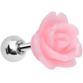 16G Baby Pink Courtship Rose Cartilage Tragus Earring