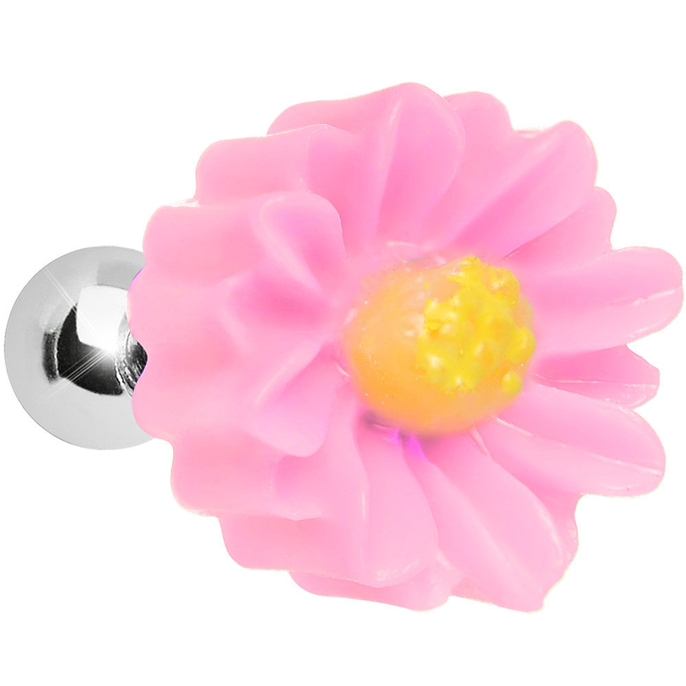 16G Baby Pink Desert Cactus Flower Cartilage Tragus Earring
