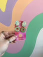 Sea Green Haze Clip-On Earrings