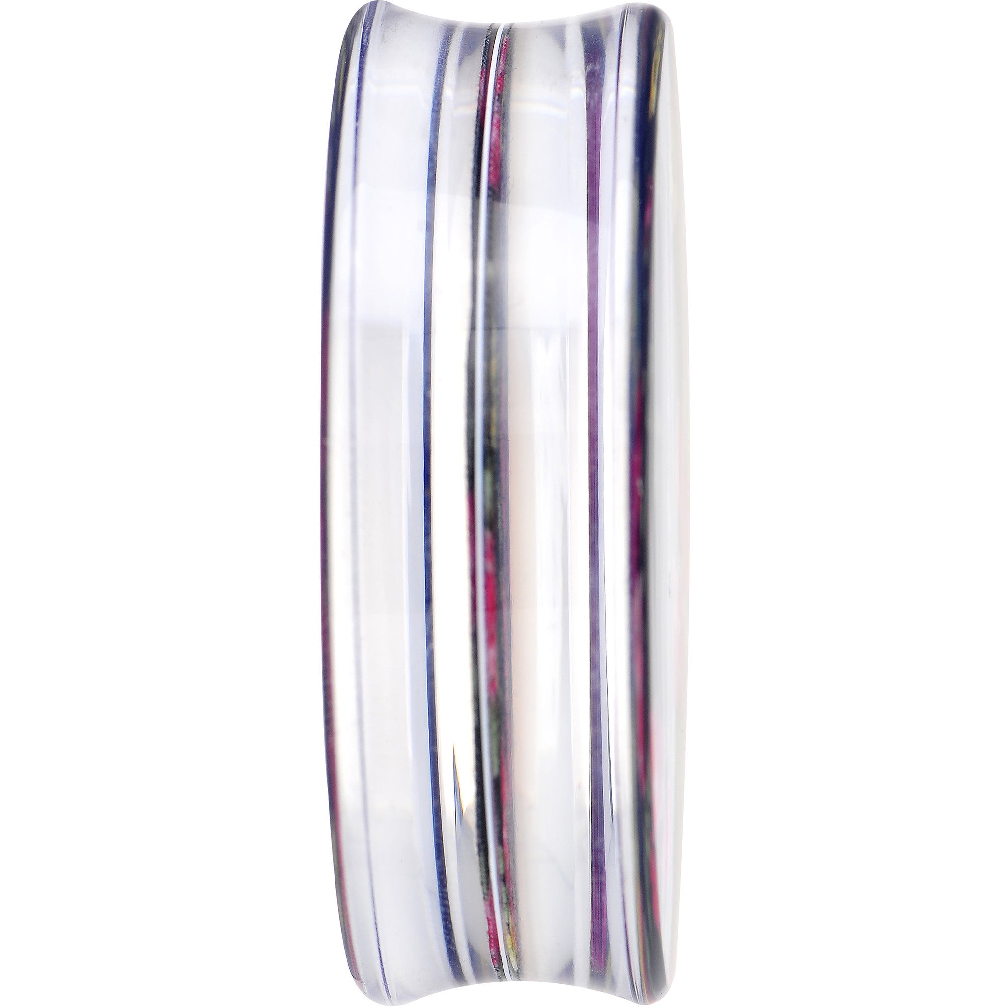 46mm Acrylic Black Multicolored Old Fashioned Flowers Saddle Plug