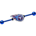 Officially Licensed Tennessee Titans Logo Industrial Barbell 38mm