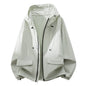 Spring And Autumn Unisex Jacket Mens Three Dimensional Line Design American Style