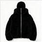Double-hooded Cardigan Fleece Thermal Sweatshirt