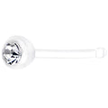 22G Press Fit Clear Gem PTFE Nose Bone
