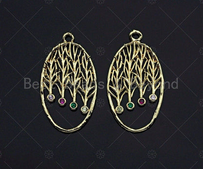 Filigree Gold Lacy Charm with Colorful Stone, Round/Teardrop/Oval Brushed Gold Twisted Wire Charm Pendants, Jewelry Findings,sku#CP04