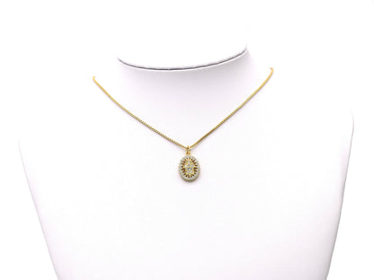 CZ Hamsa Hand Charm, Sku#JL69