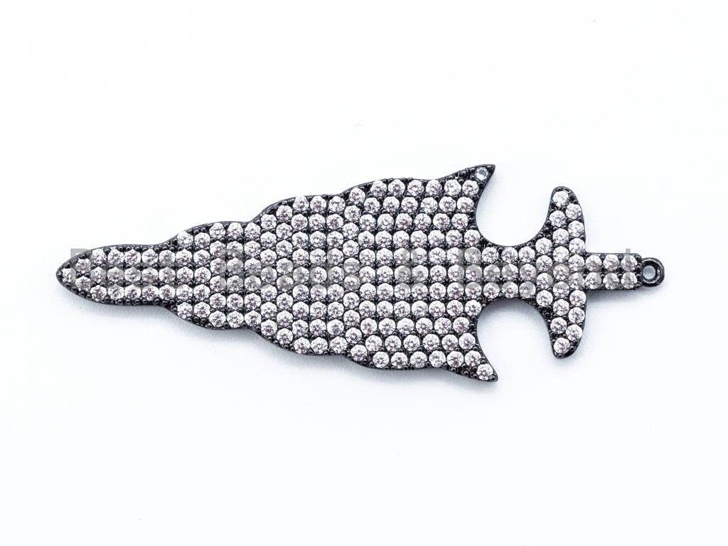 CZ Micro Pave Arrow Charm, Sword Pendant,16x46mm,14x12mm,59x21mm,sku#B38
