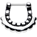 16G 5/16 Stainless Steel Aztec Moon Septum Clicker