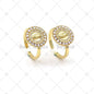 CZ Virgin Mary On Round Adjustable Ring, Sku#LD171