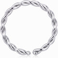 18G 5/16 Annealed Steel Seamless Braided Circular Ring
