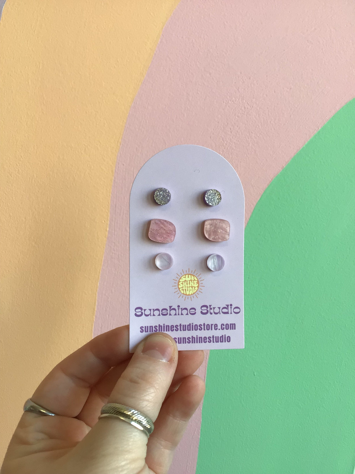 Happy Shapes Acrylic Stud Packs
