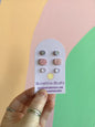 Happy Shapes Acrylic Stud Packs