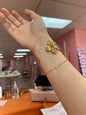 Golden Flower Cuff Bracelet