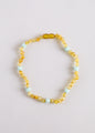 Raw Honey Baltic Amber + Amazonite || Halo Necklace