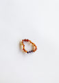 Polished Cognac Baltic Amber + Amethyst || Anklet or Bracelet