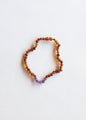Polished Cognac Baltic Amber + Amethyst || Necklace