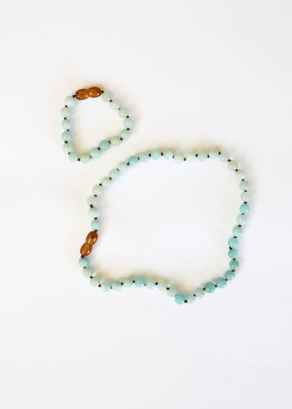 Pure Gemstone + Amazonite || Necklace