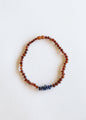 Raw Cognac Baltic Amber + Raw Lapis || Necklace