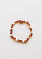 Raw Cognac Baltic Amber + Pearl Halo || Anklet or Bracelet