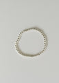 Sterling Silver || Beaded Stretch Anklet or Bracelet