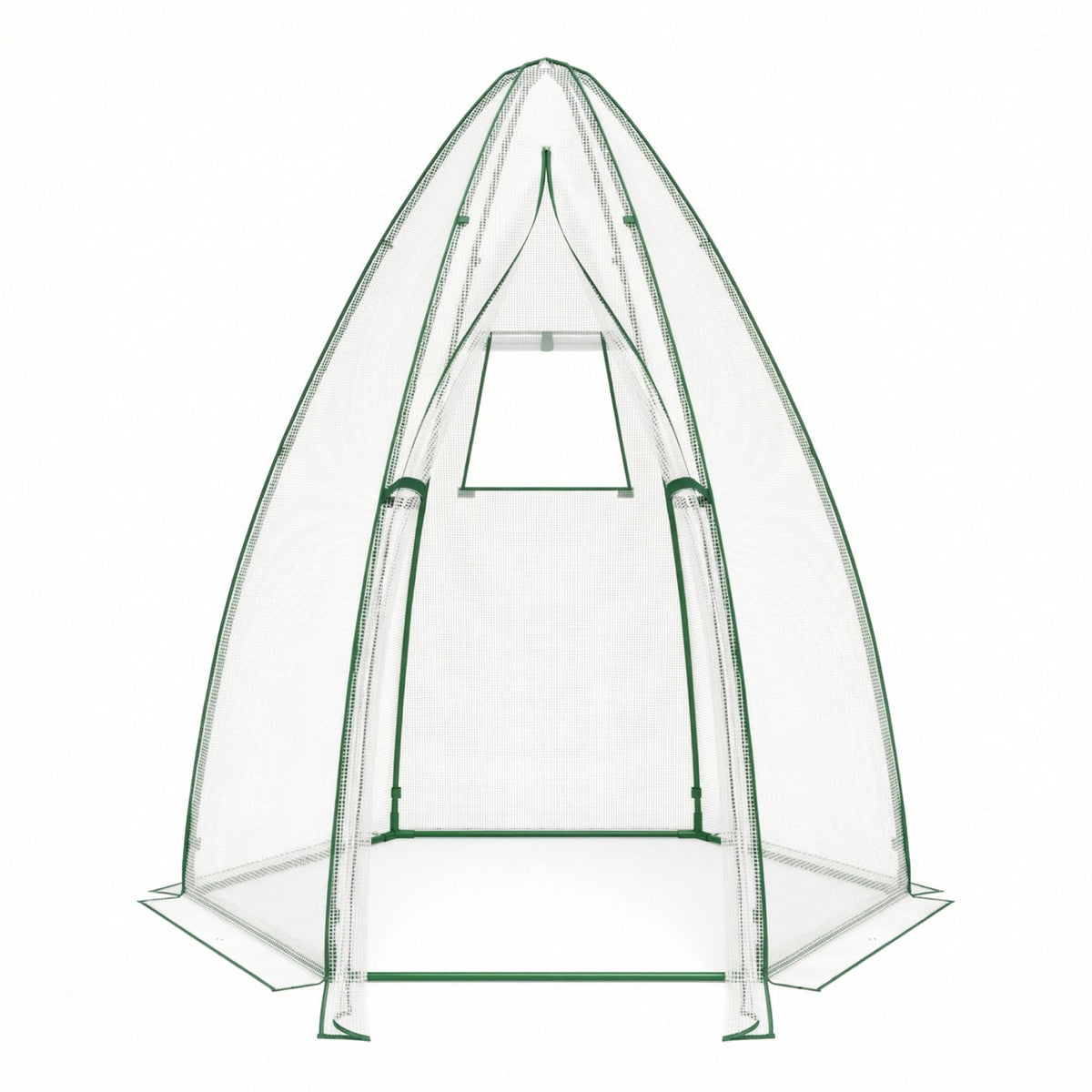 5.5 x 5.5 x 6 Feet Portable Mini Greenhouse with All-Weather PE Cover