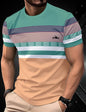 Fashionable 3D Letter-Print Mens Casual T-Shirt
