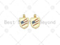 US Flag On Shield Shape Enamel Pendant, 18K Gold Filled Flag Charm, Necklace Bracelet Charm Pendant,18x25mm, Sku#LK439