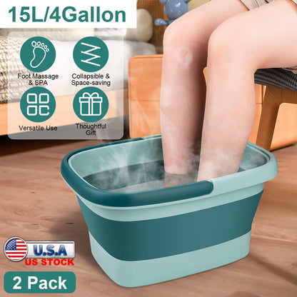 Collapsible Foot Bath Basin - Foldable Foot Tub