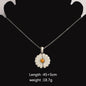 Stainless Steel Sunflower Pendant