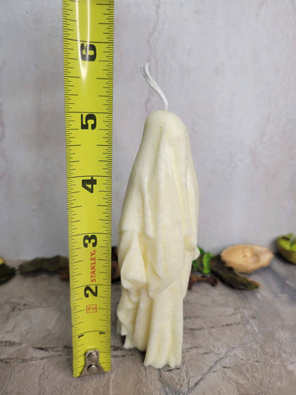 Ghost Handmade Candle , Palm wax Candle , Halloween Candle , white Ghost candle: Pink