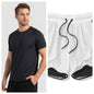 Mens Summer Fitness Shorts Set