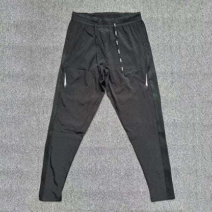 Sports Training Leggings With Long Spliced Panels Quick-drying Fabric Ultra-energetic For Outdoor Activities