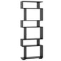 6-Tier Geometric Bookshelf with 2 Anti-Tipping Kits for Home Office