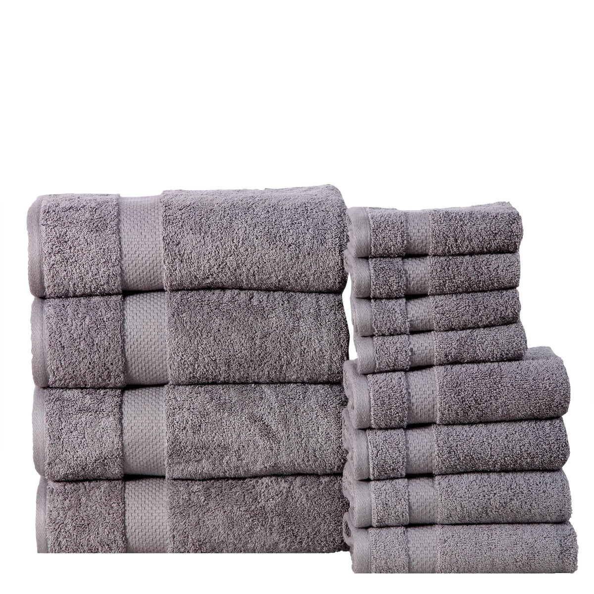 6-Pack: 100% Cotton Towel Set - Assorted Colors