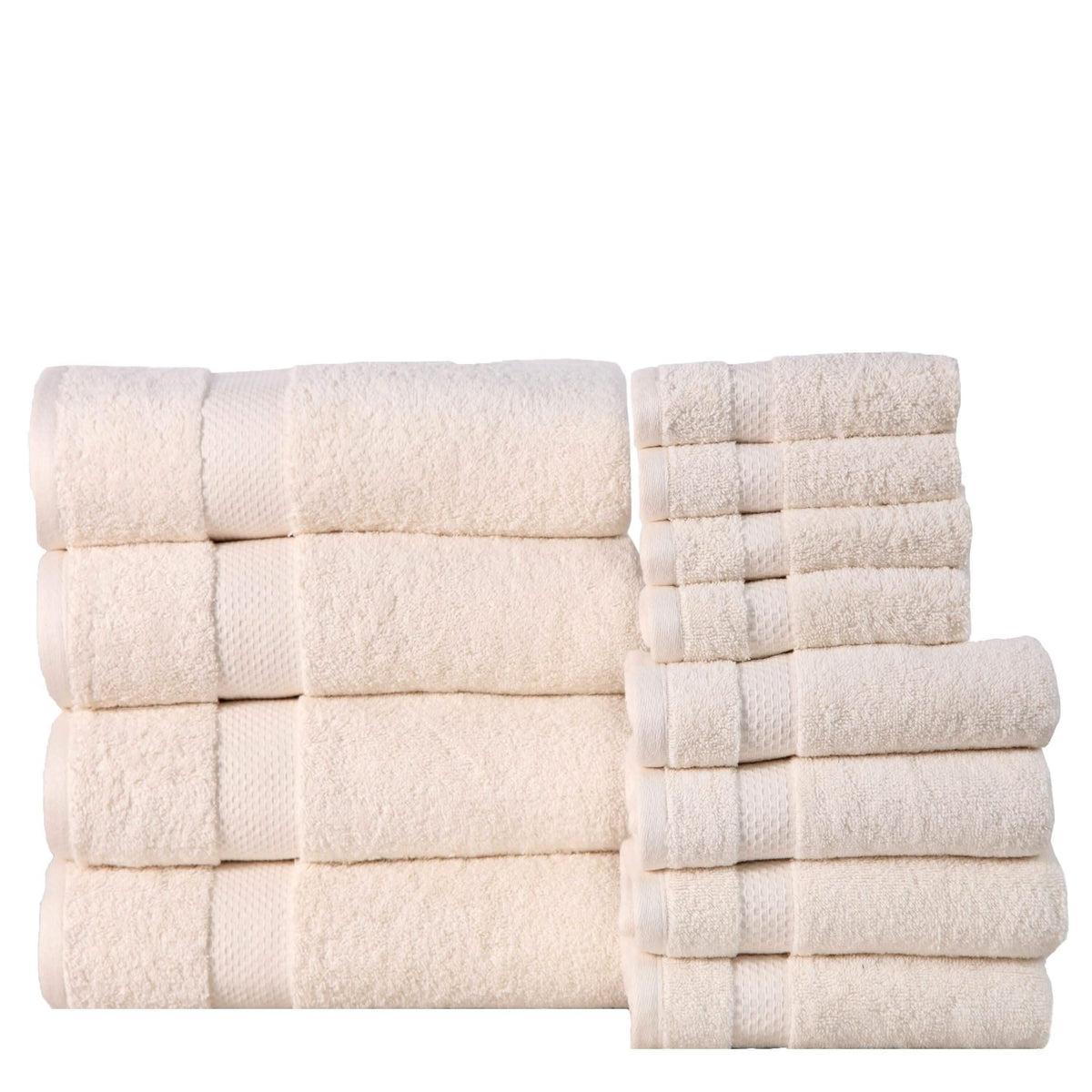 6-Pack: 100% Cotton Towel Set - Assorted Colors