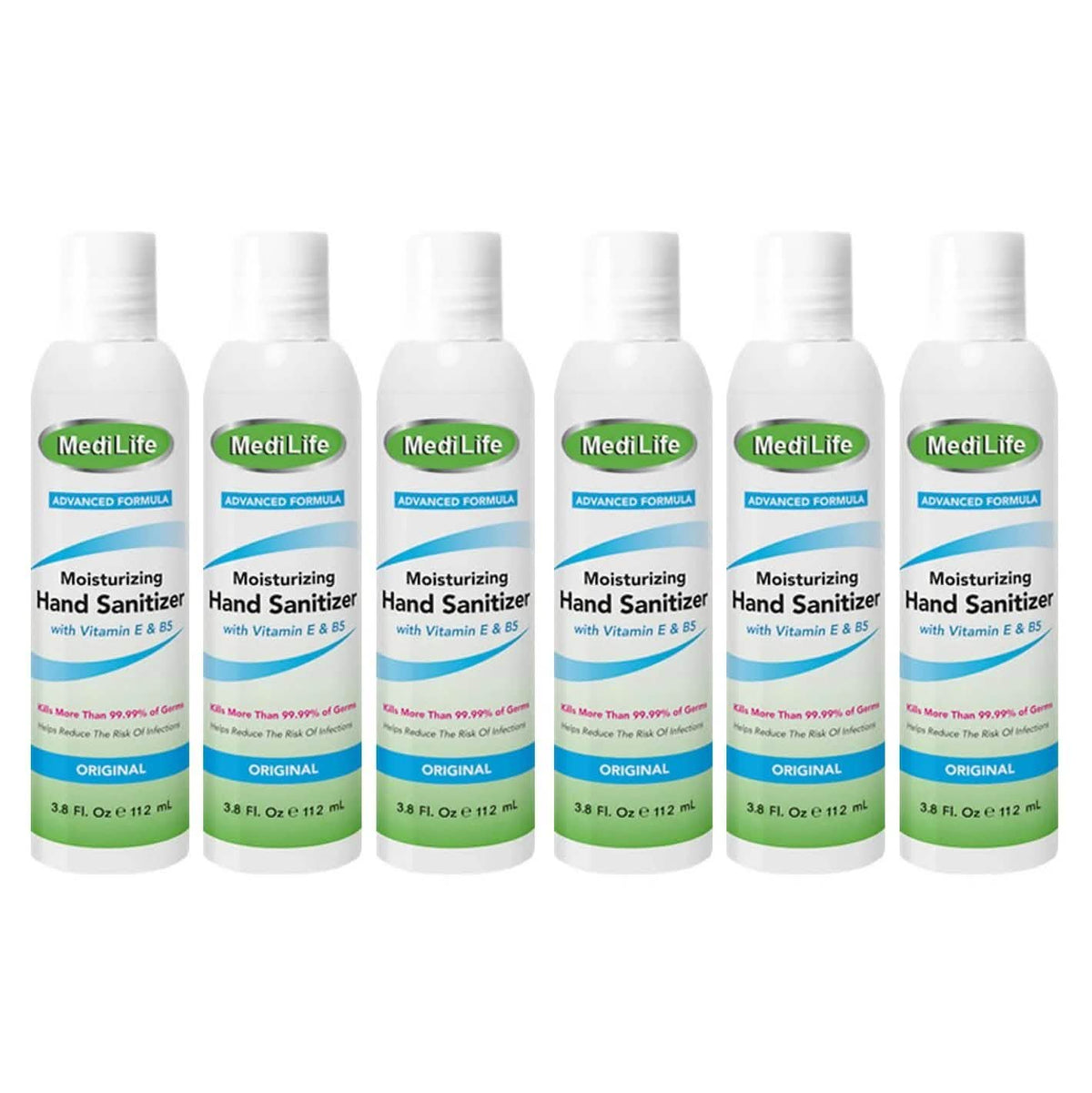 6-Pack: 3.8 Oz Anti Bacterial Hand Cleaner And Sanitizer