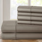 6-Piece: 1200 Thread Count Cotton Rich Solid Sateen Sheet Set
